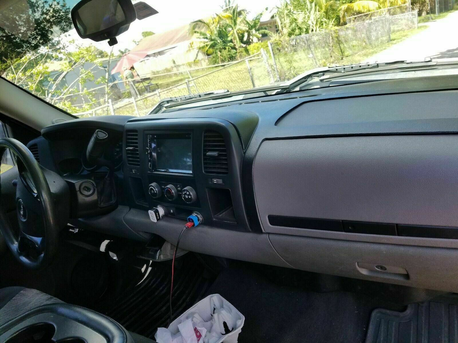 Black Dash Cover For 2007-2014 Silverado 1500 LS LT 1-Piece Textured Overlay