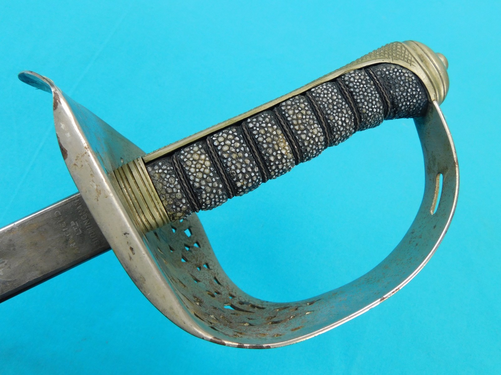 Antique British English WW1 Model 1897 Officer's Sword w/ Scabbard