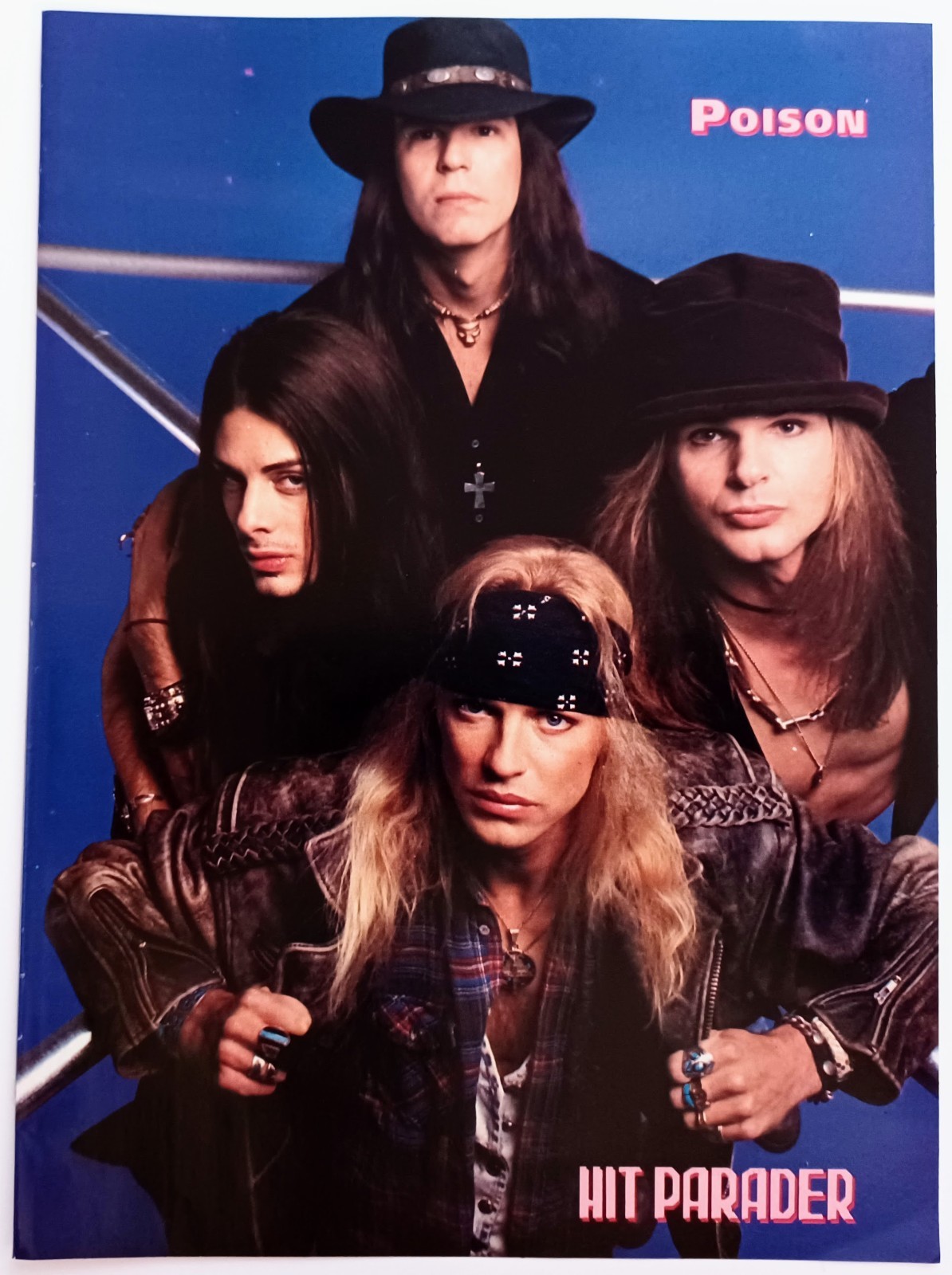 POISON~1993 POSTER~FULL PAGE MAGAZINE PINUP CLIPPING~BRET MICHAELS/BOBBY DALL