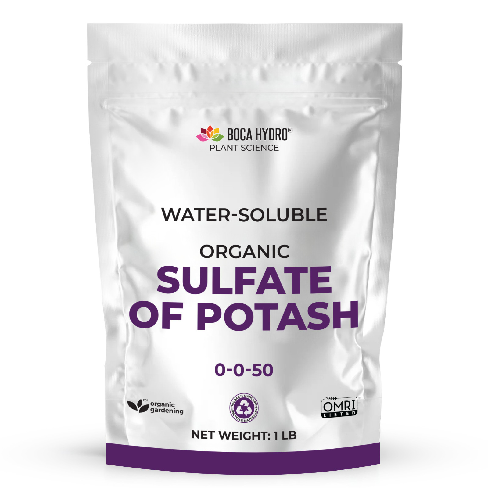 Boca Hydro Organic Sulfate of Potash Water Soluable Nutrient Fertilizer 0-0-50
