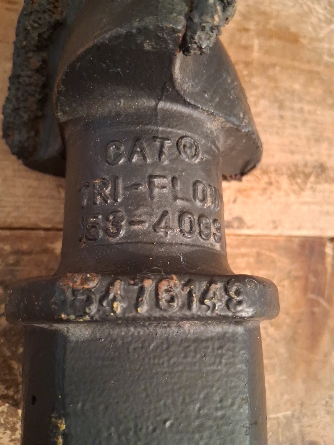 Tri Flow Auger Pilot Bit Carbide Hardface Cat Pengo Fluted 153-4093 NOS