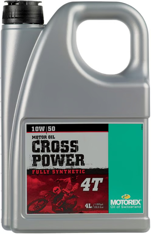 Motorex Cross Power 4T Oil - 10W50 - 4L. Motorcycle ATV/UTV Street Bike PWC 4 L.