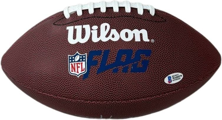 KC Chiefs Team Autographed Signed Football Travis Kelce COA