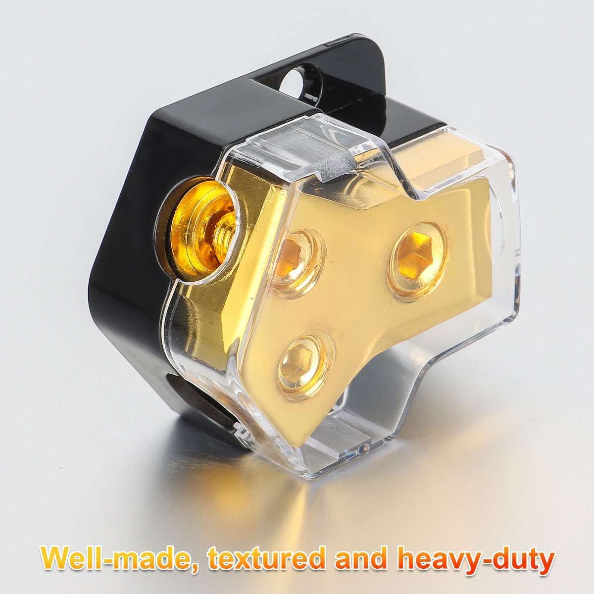 CarAudio Splitter Amp Power 0/2/4 Gauge In 4/6/8 Gauge Out Distribution Block