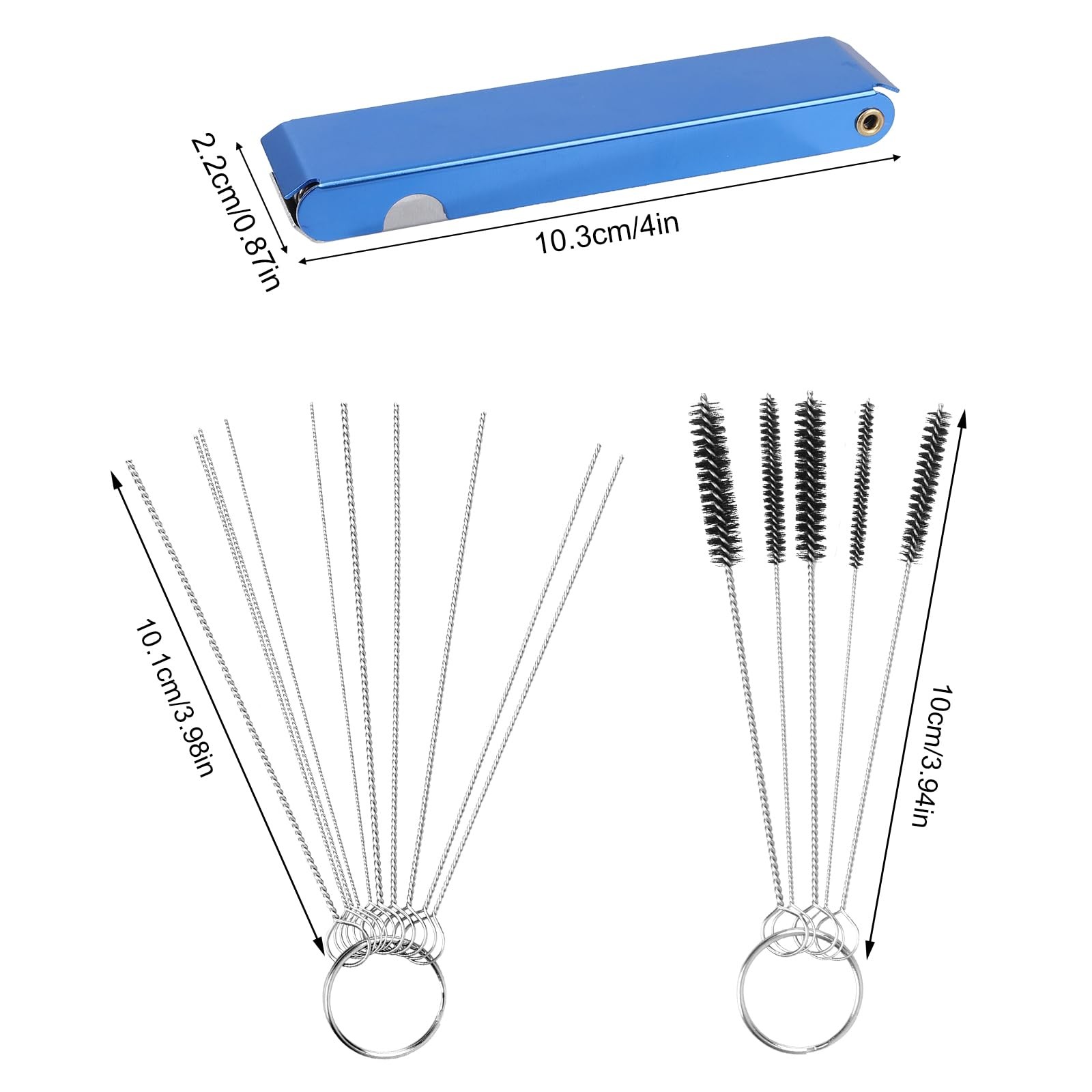 Carburetor Cleaning Kit, Torch Tip Cleaner Set 39 Wires 30 Needles 15 Carb Je...
