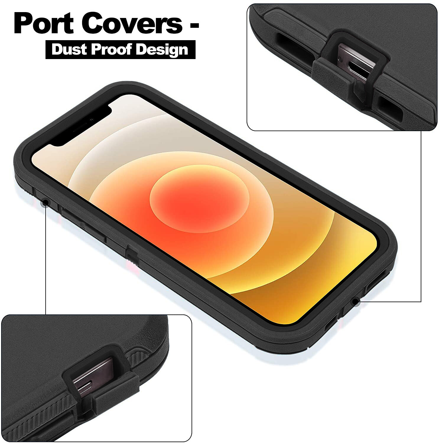 For iPhone 15 Pro Max 14 13 12 11 XR XS Phone Case Heavy Duty Shockproof Cover