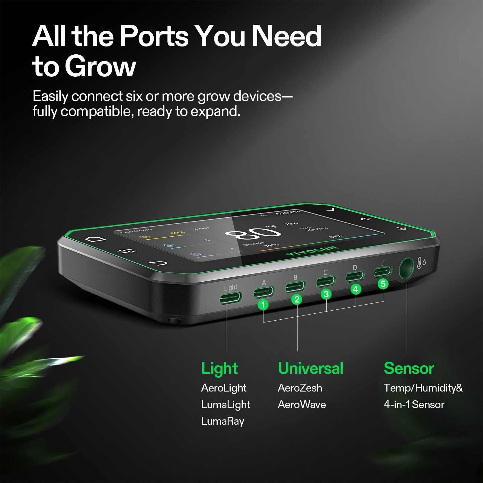 VIVOSUN 2.7X2.7ft Smart Grow Tent Kit 150W LED G4 Air Ventilation E42A+ Growhub