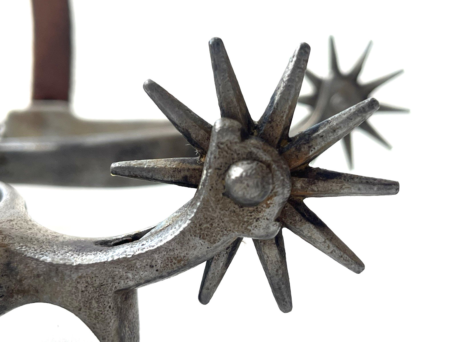 VTG AUGUST BUERMANN for NORTH & JUDD WESTERN RIDING SPURS Original Chains c.1927