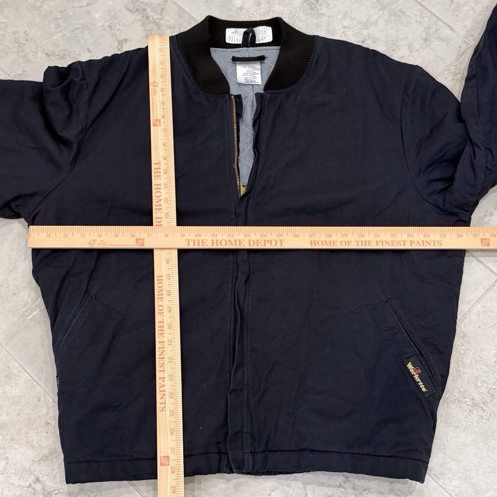 Workrite FR Arc Flash Jacket XL Long 30 Cal ATPV Flame Resistant Navy