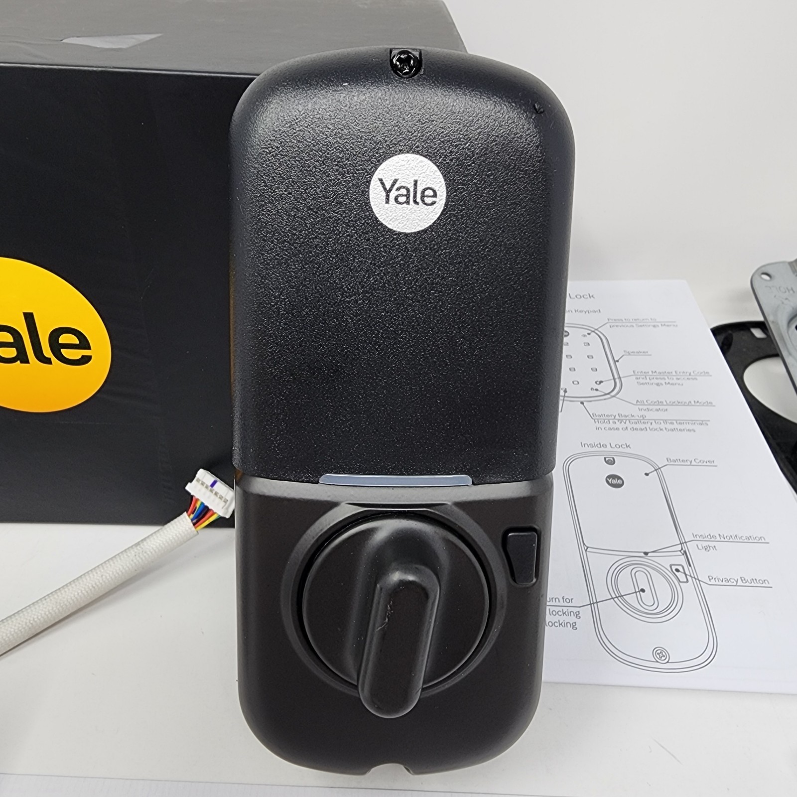 Yale Assure Lock SL YRD256-NR-BSP Touchscreen Keyless Deadbolt Black Standalone