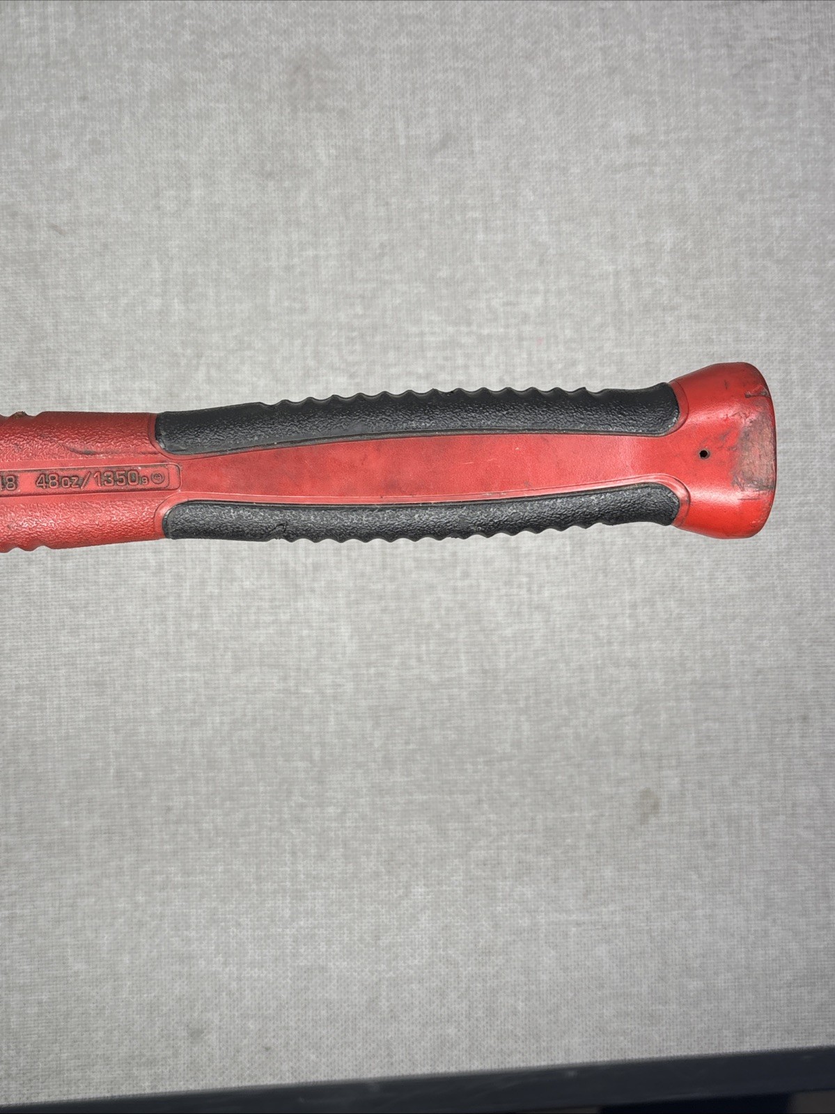 Snap-On Tools 48oz Dead Blow Hammer. HBFE48. Soft Grip. Red