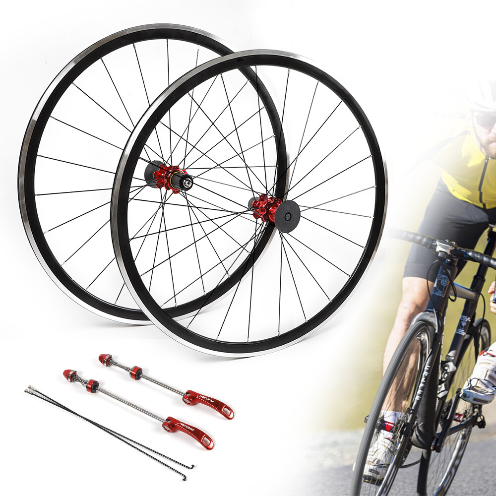 700C Ultralight Road Bicycle Bike Wheel Front Rear Wheelset Brake C/V 7-11 speed