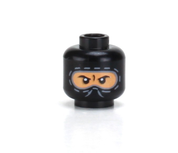 Custom Printed Ski Mask Balaclava Army Head made with real LEGO® minifigure head