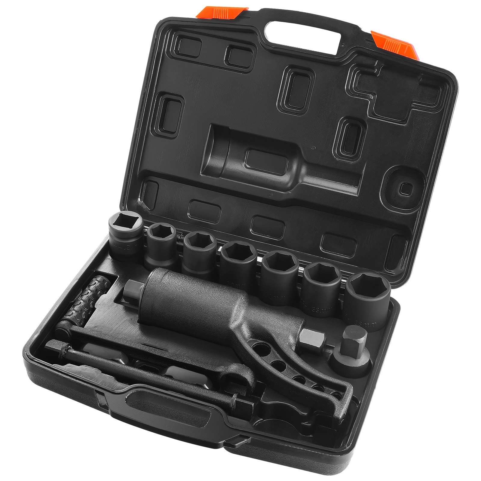 Torque Multiplier Wrench Set 1" Drive 1:64 Lug Nut Remover with 8 Sockets