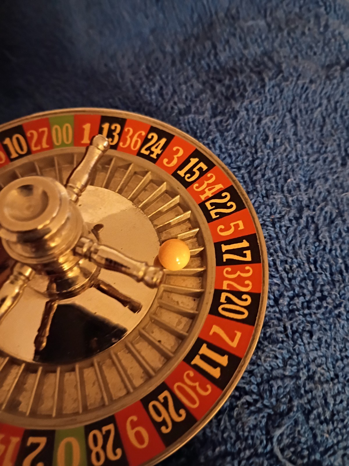 8" Vintage Bakelite Roulette Wheel Ap Games 900 Chips Ball Rumpp Leather Case