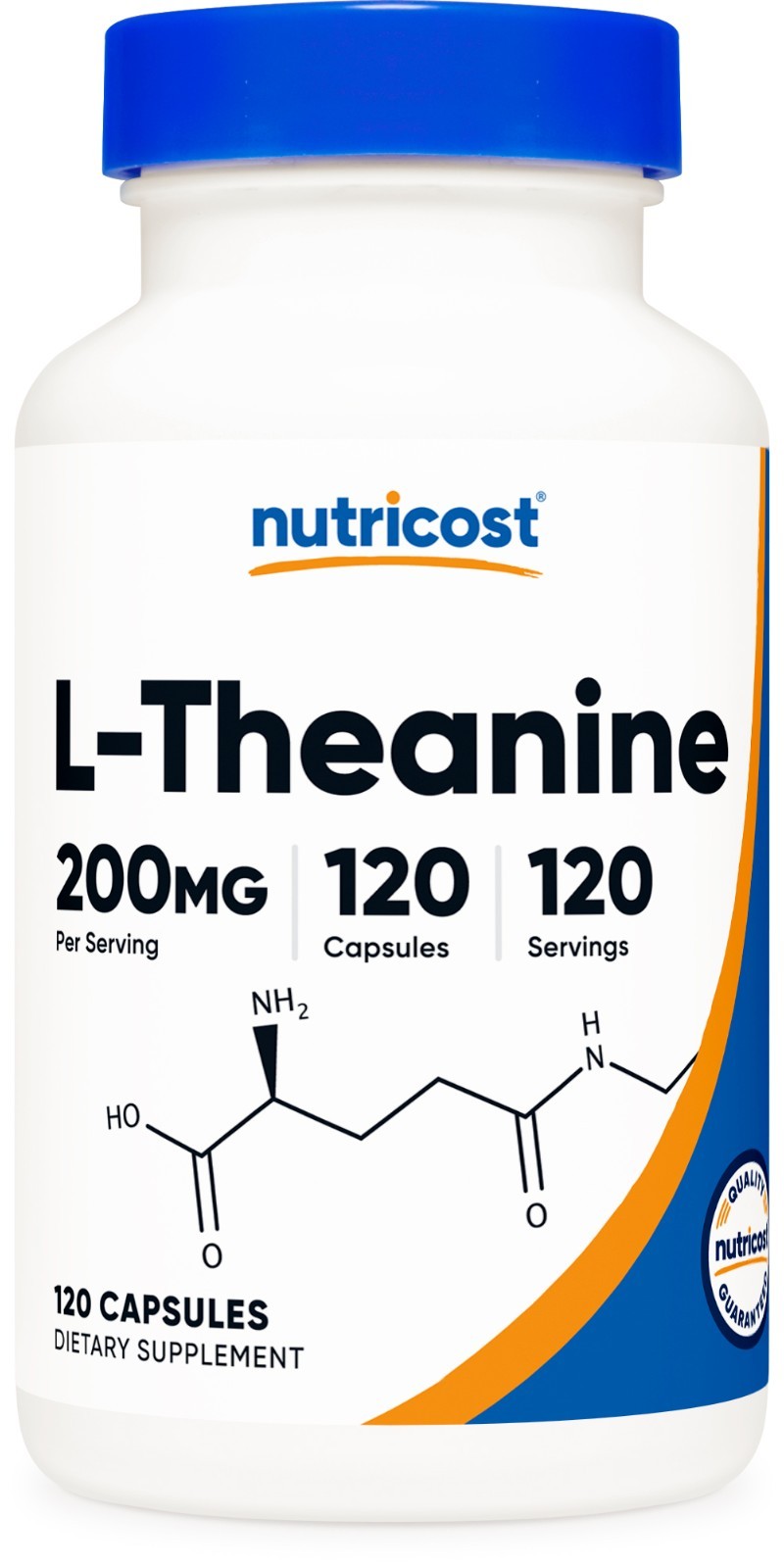 Nutricost L-Theanine 200mg, 120 Capsules, Double Strength - Non-GMO, Gluten Free