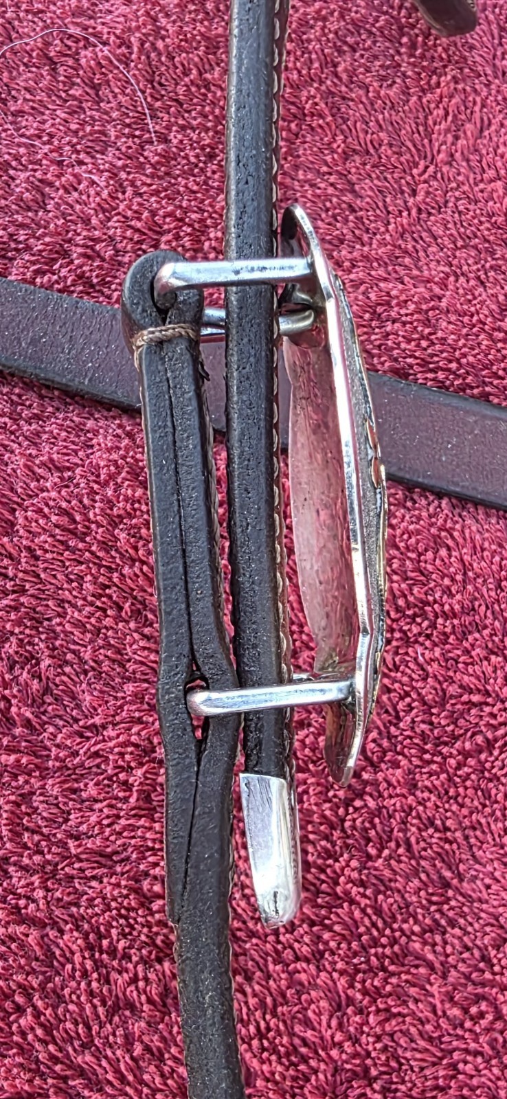 Vintage Victor's Custom Tack Silver &Bronze Headstall And Breast Collar Set MINT