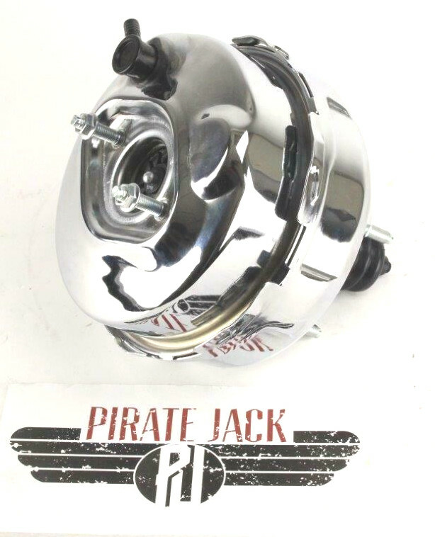 1968-76 Corvette Chrome 9" Dual Power Brake Unit for Disc Disc