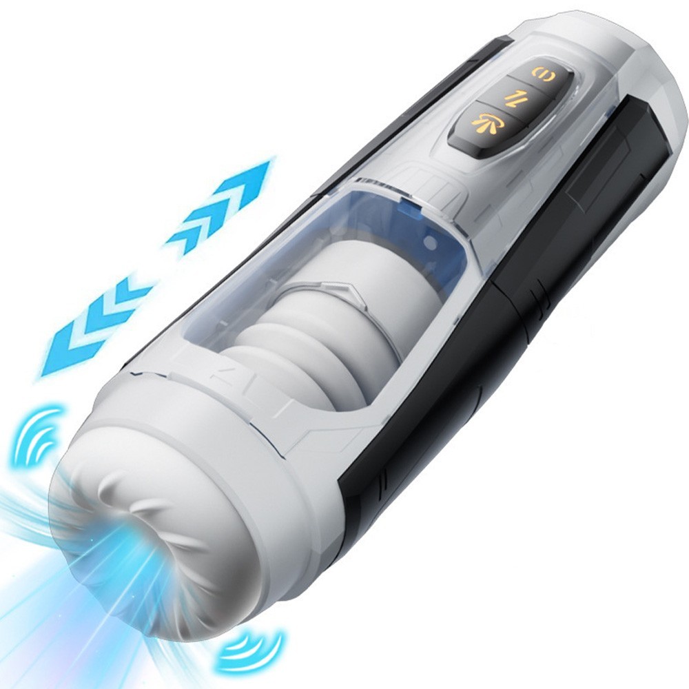 Male Masturbaters Automatic HandsFree Telescopic Cup Sucking Stroker Men Sex Toy