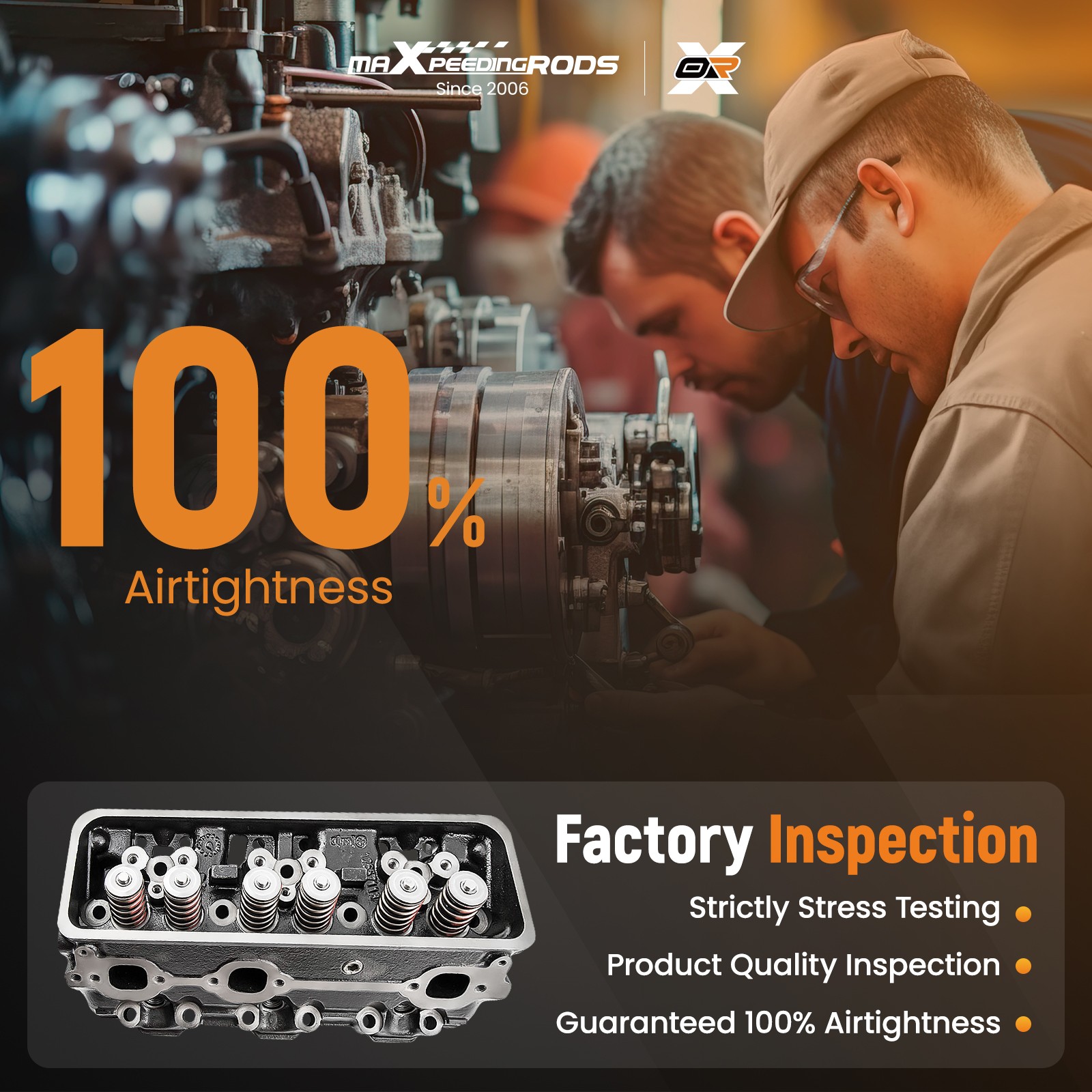 Complete Cylinder Head for GM Chevy Marine 4.3L 262Cu.V6 engine 92-14 12557113