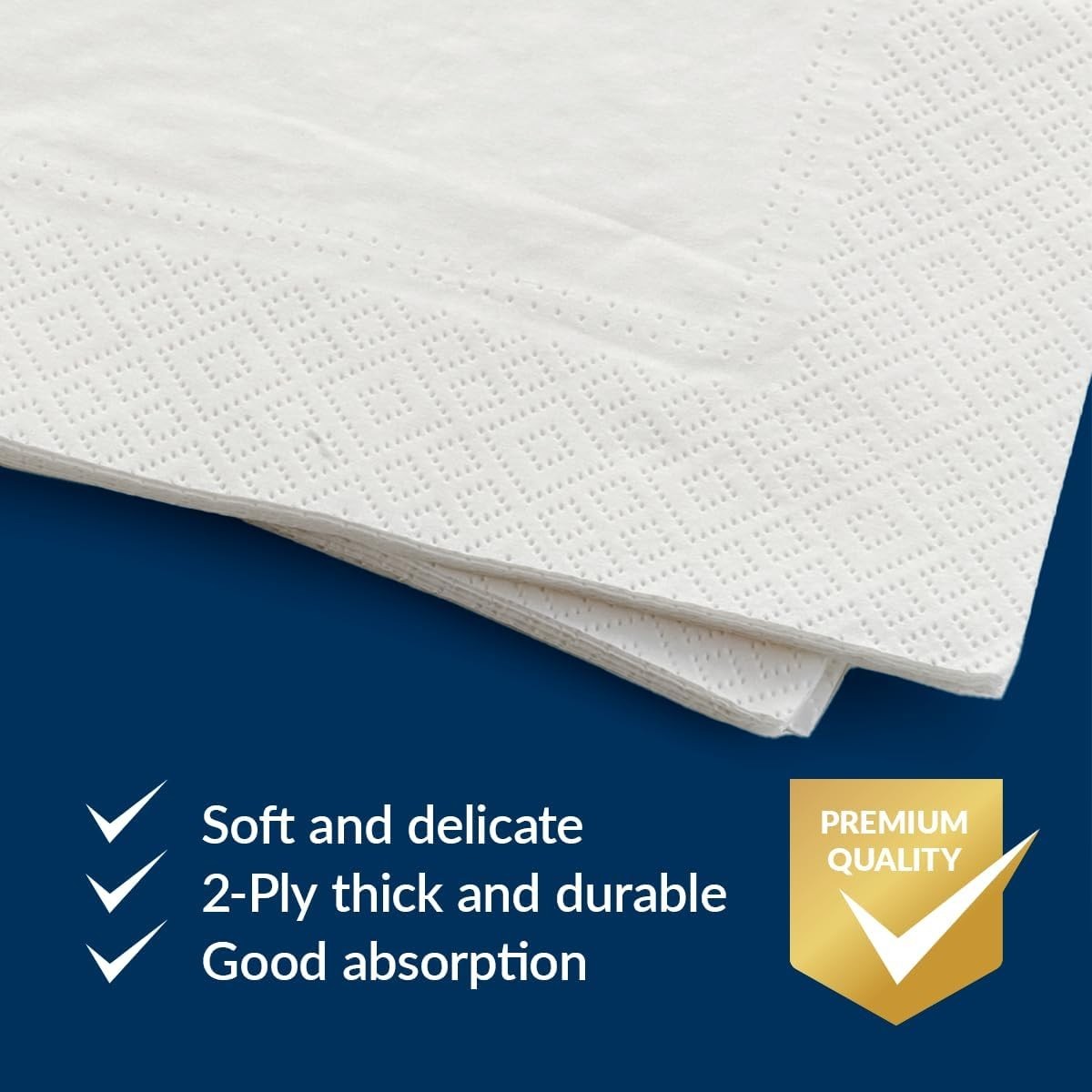 PAW 5'' Blue Cocktail Napkins 100 Pcs Portuguese Tile Party Beverage