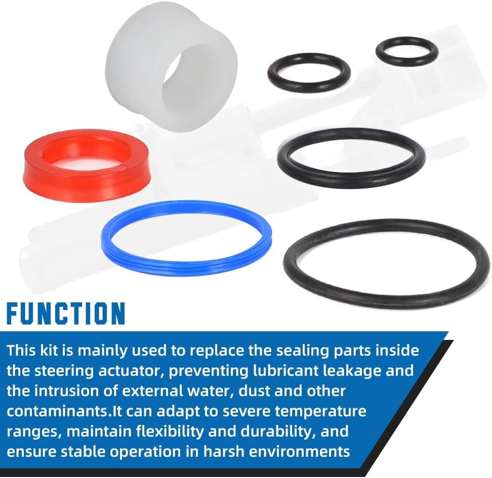 For Volvo Penta 3858128 SX Steering Actuator Rebuild Seal Kit with Piston Ring