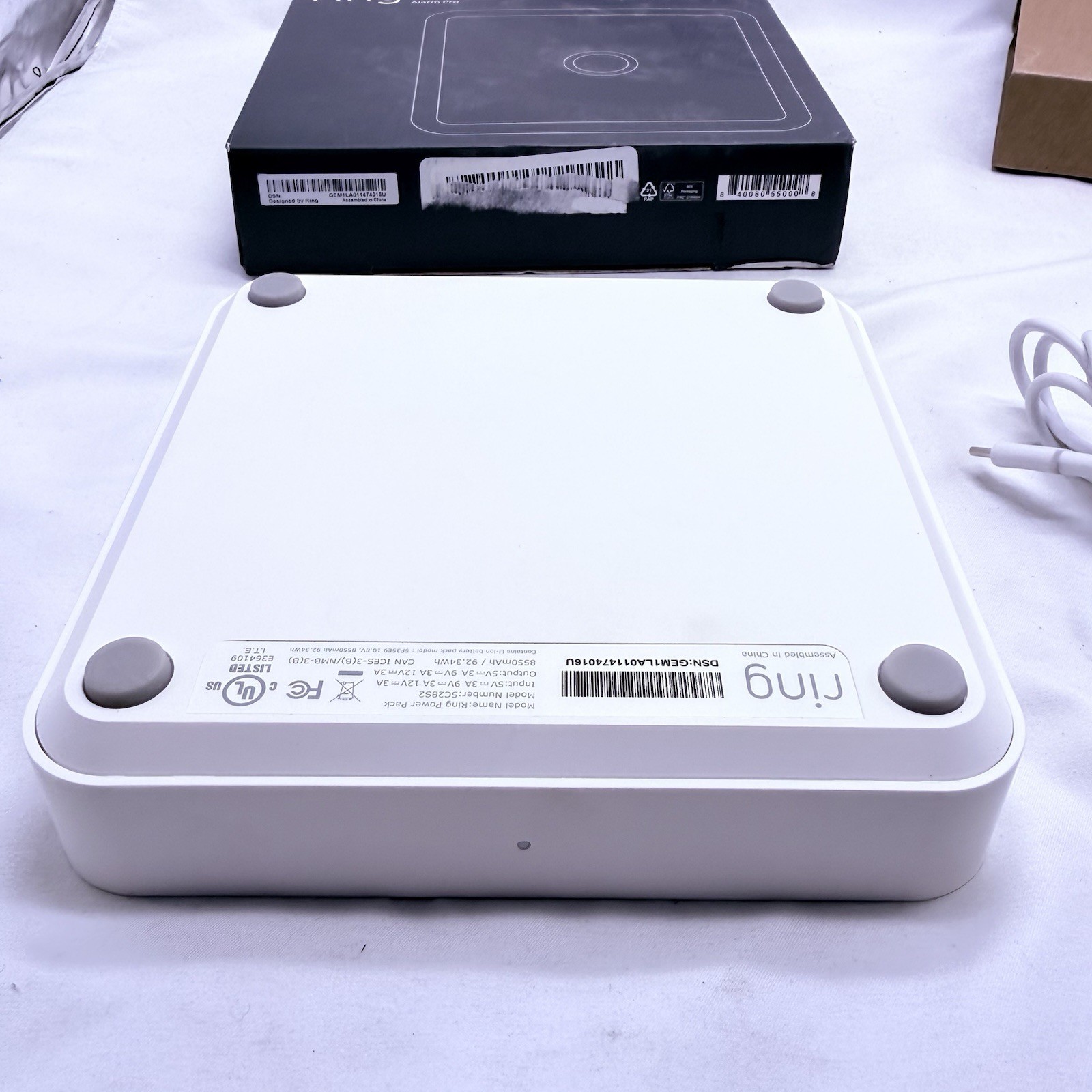 Ring Power Pack for Alarm Pro Base Station Up to 8 Hours of Battery Backup White