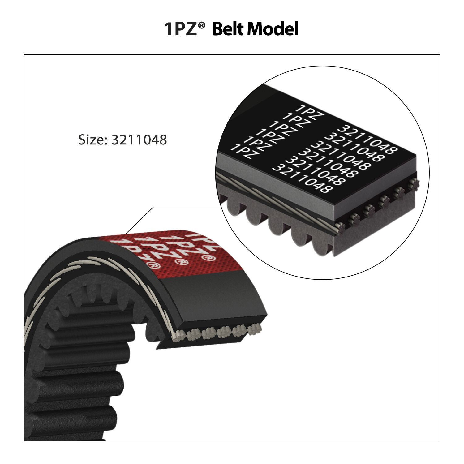Polaris OEM Drive Belt 3211077 Ranger 335 Sportsman 500 450 425 400 350 800 850