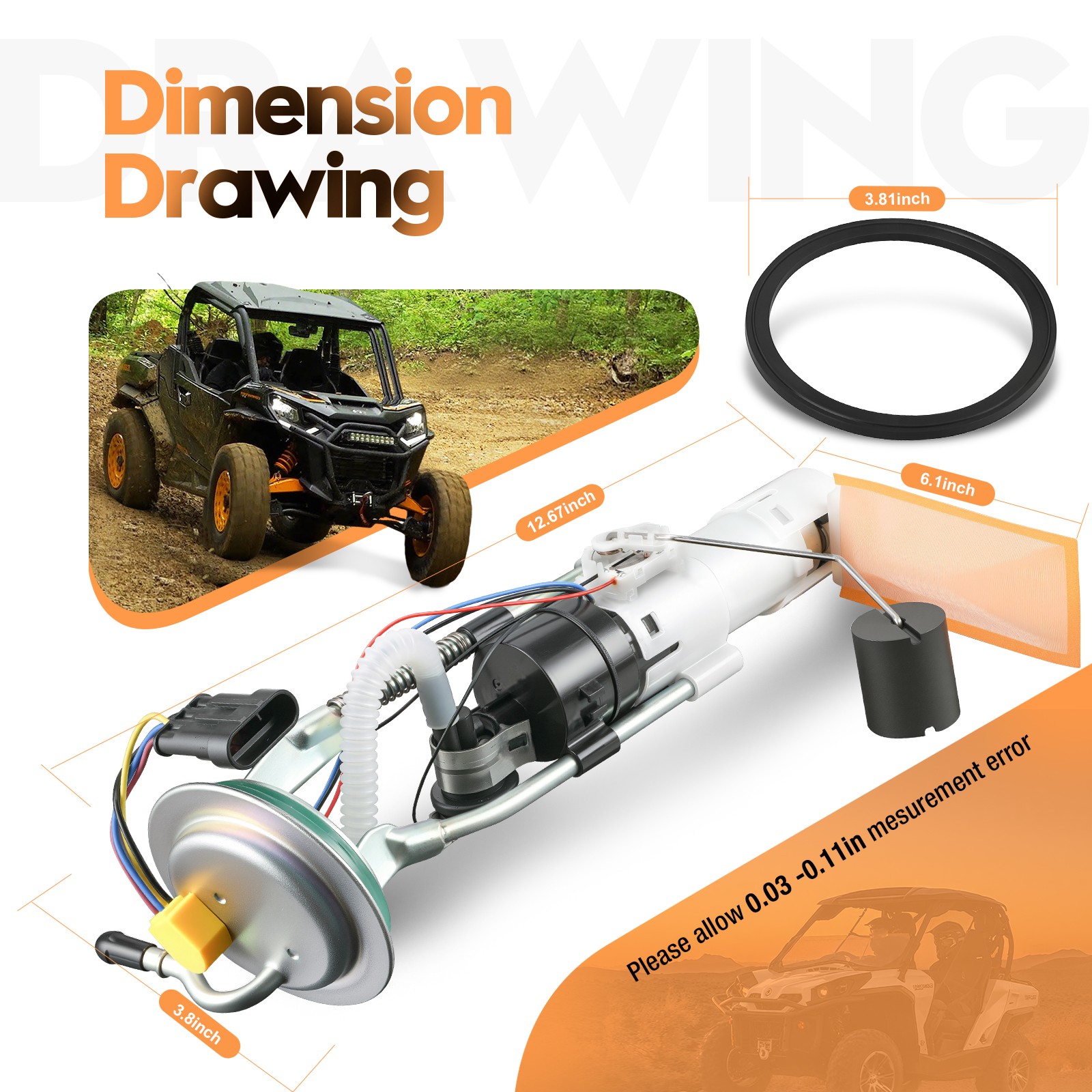 Fuel Pump Assembly For Can-Am 2011-2020 Commander Maverick 800 1000 709000759