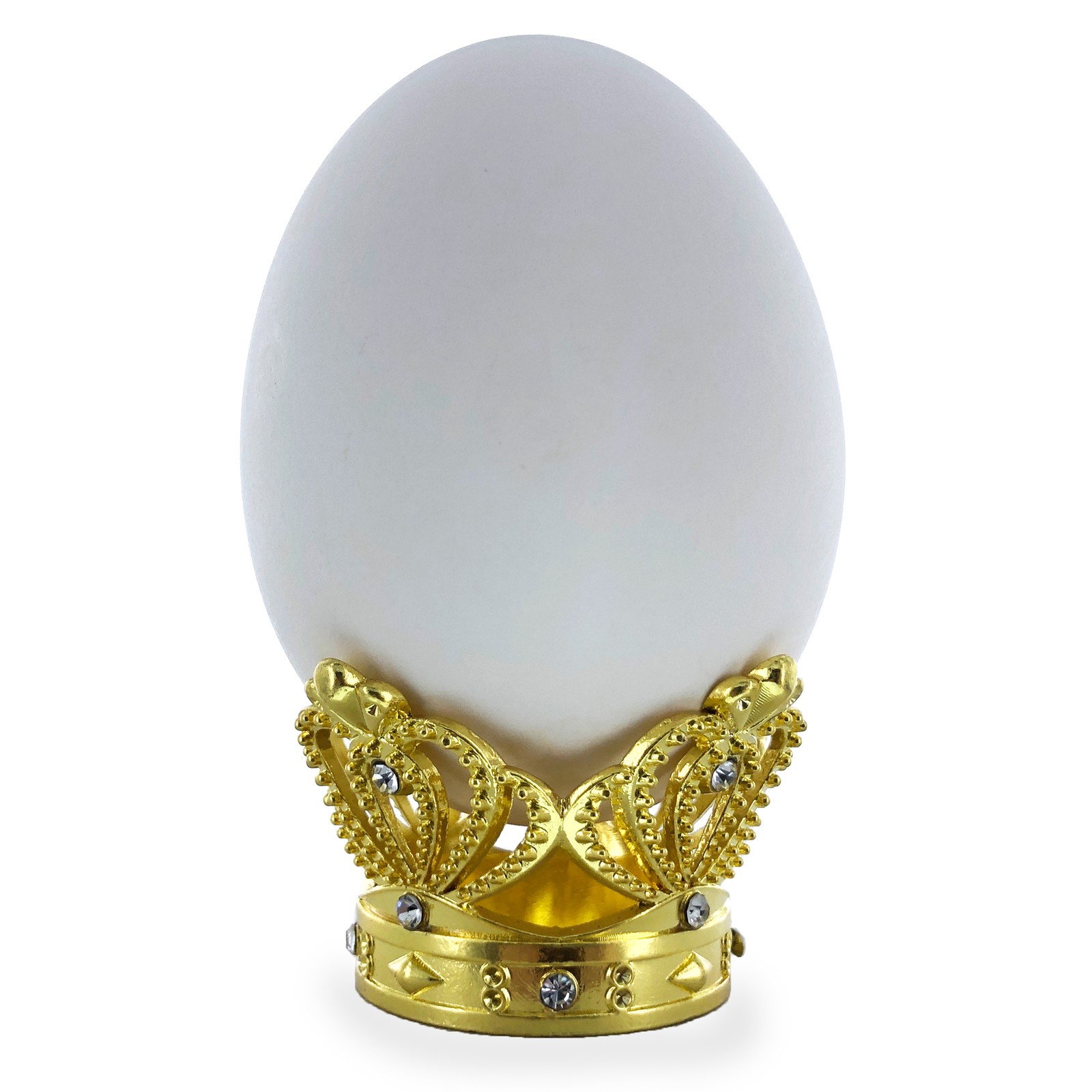 Ornate Gold Crown Egg Stand Holder Display