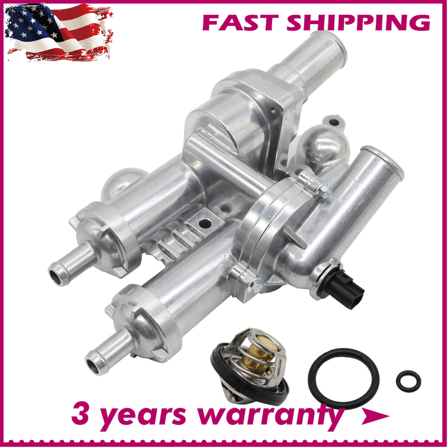 Aluminum Thermostat Housing Assembly For 2007-2017 Jeep Patriot 2.0L 2.4L