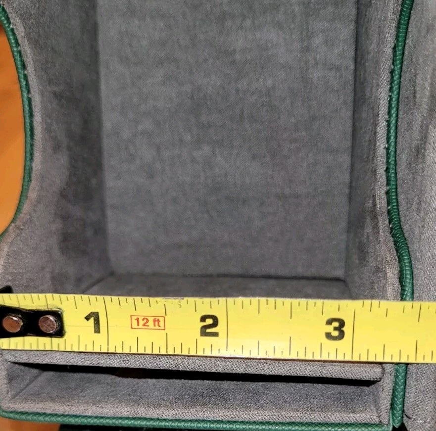 MTG Commander Deck Card Box Display Window Dice Drawer 100+ Double Sleeved Green