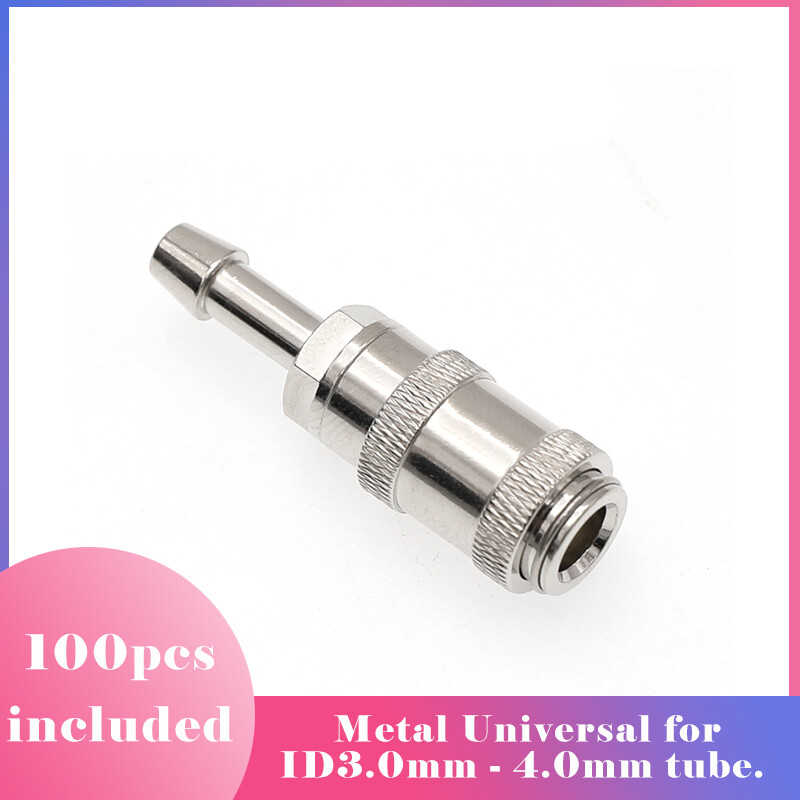 100pc  Metal BP15 Female Bayonet Air Hose Luer Lock Nibp Cuff Hose Connector