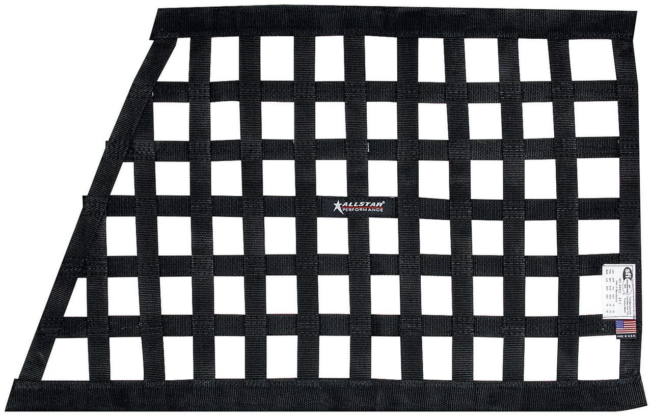 ALLSTAR PERFORMANCE 10288 Window Net - Border Style Angled - Black SFI 27.1