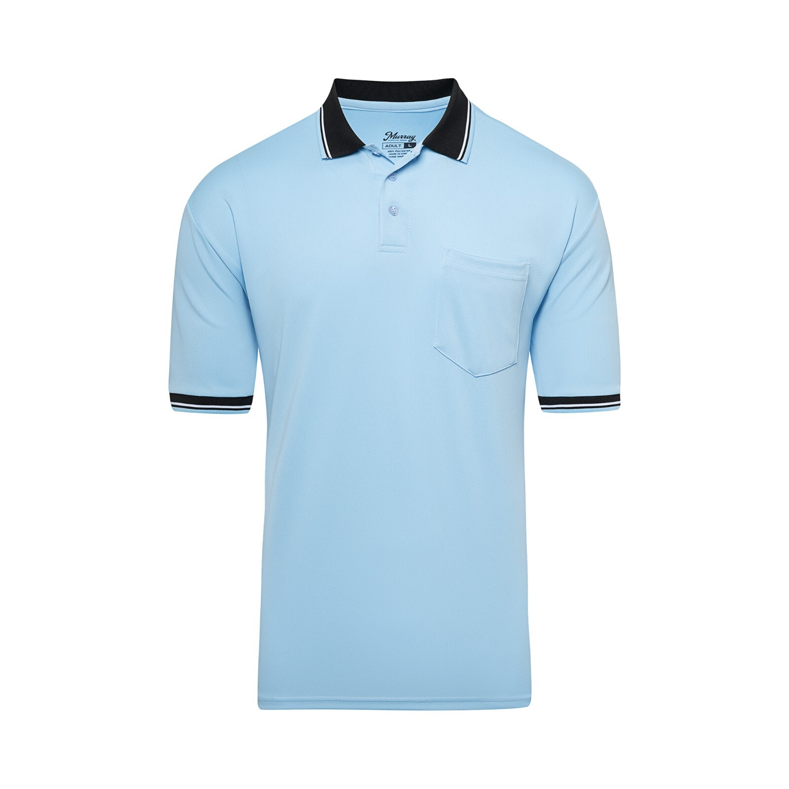 Murray Sporting Goods Light Blue Short Sleeve Baseball and Softball Umpire Shirt