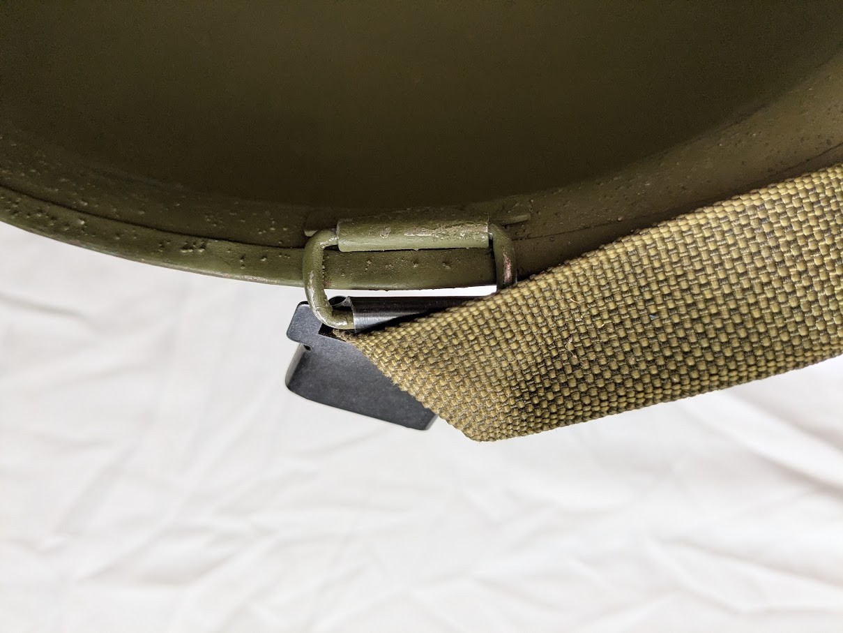 US Army original M1 helmet liner cover and chin strap