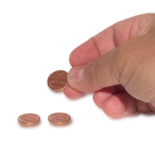 10 STEEL SHIM SHELL US PENNY TAIL Dime Magic Trick Hollow Coin Magnetic Vanish