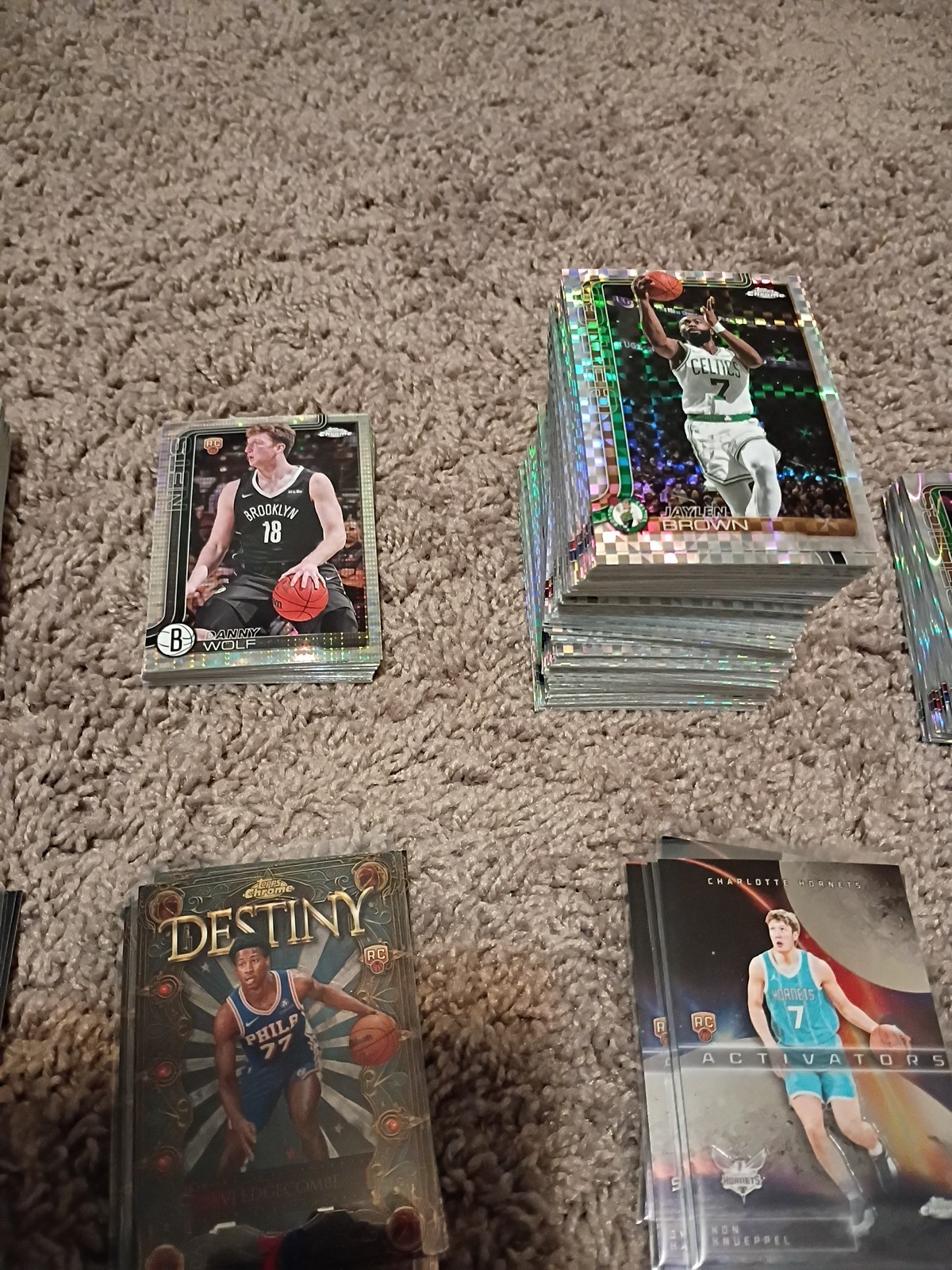 2025-26 Topps Chrome Basketball Parallel Insert Lot Knueppel LeBron Aprox 350