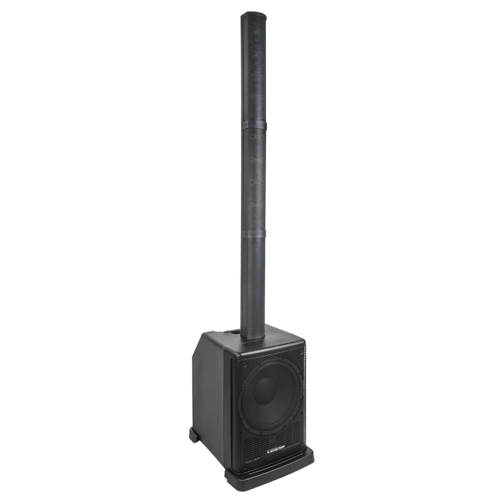 Sound Town Portable Column PA System with 12" Powered Sub, Bluetooth CARPO-L2