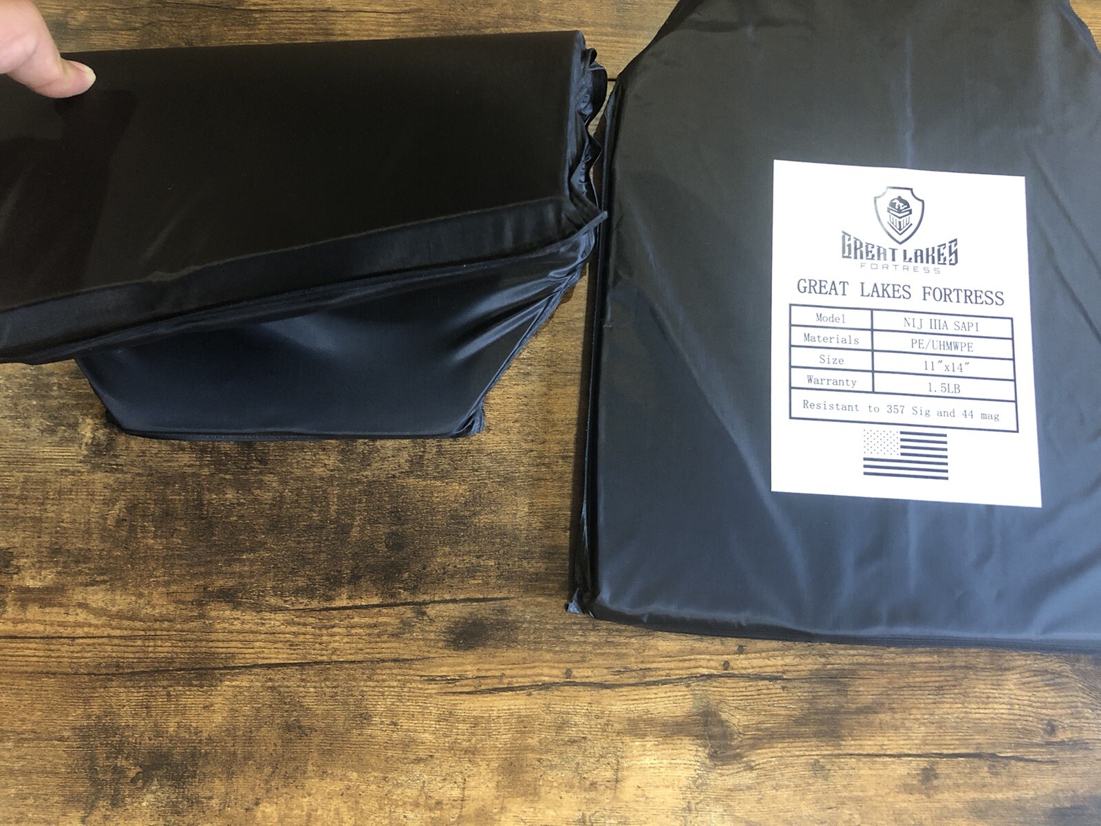 Level IIIA 3A Soft Bulletproof Body Armor Plates PAIR 11x14 Ultra Light Inserts