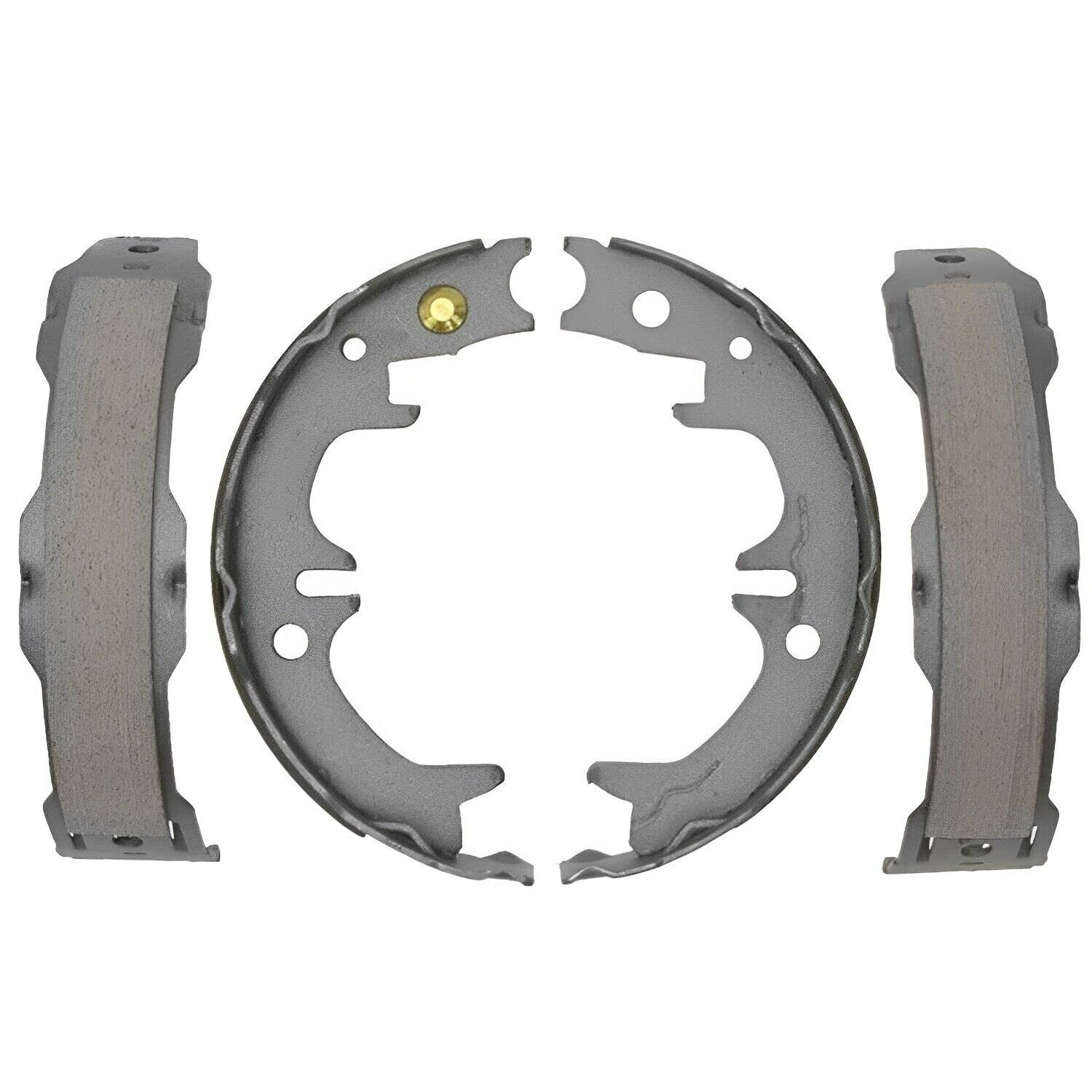 Front Ceramic Brake Pads Rear Parking Brake Shoes Kit for 2002-2006 Toyota Camry