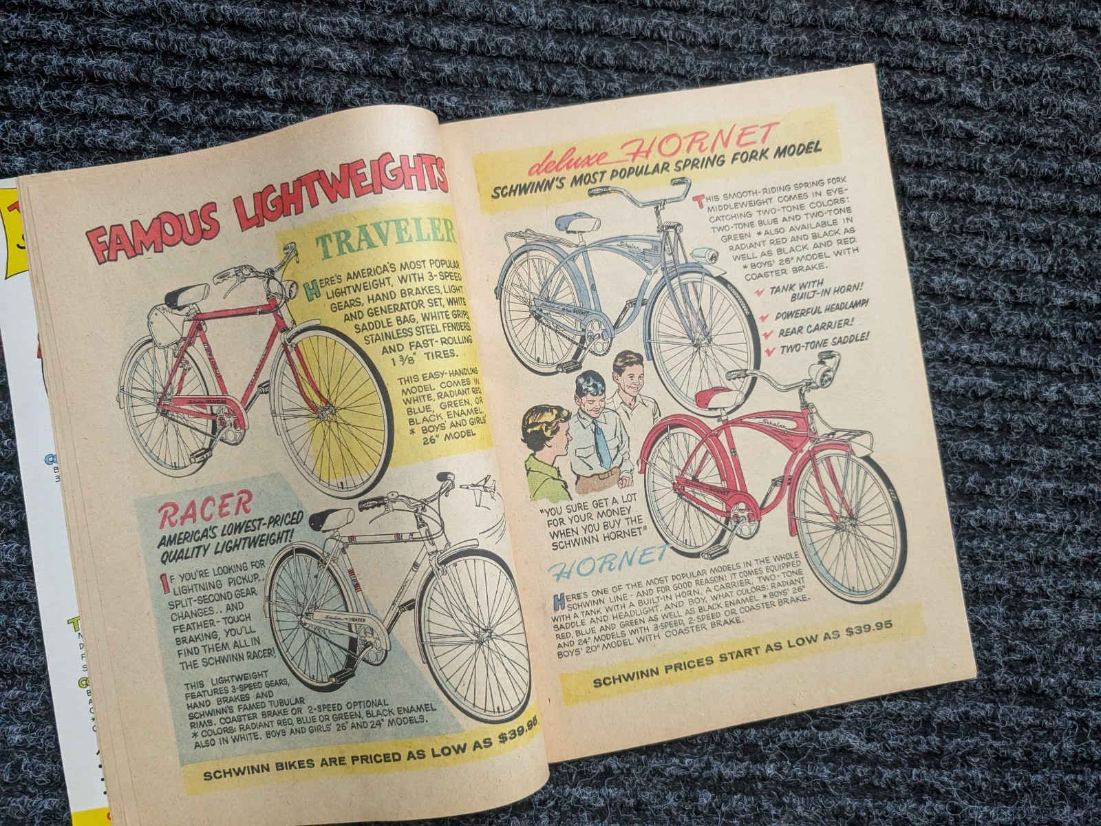SCHWINN 1959 Bicycle Dealer Comic Book-Bike-original mint*Vintage Memorabilia