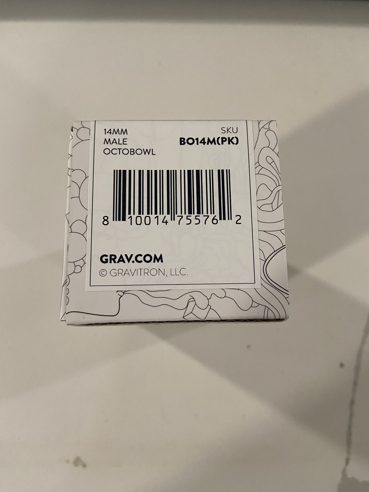 GRAV 14mm Male Octobowl w/ Built-in Glass Screen - Clear *SHIPS ASAP*