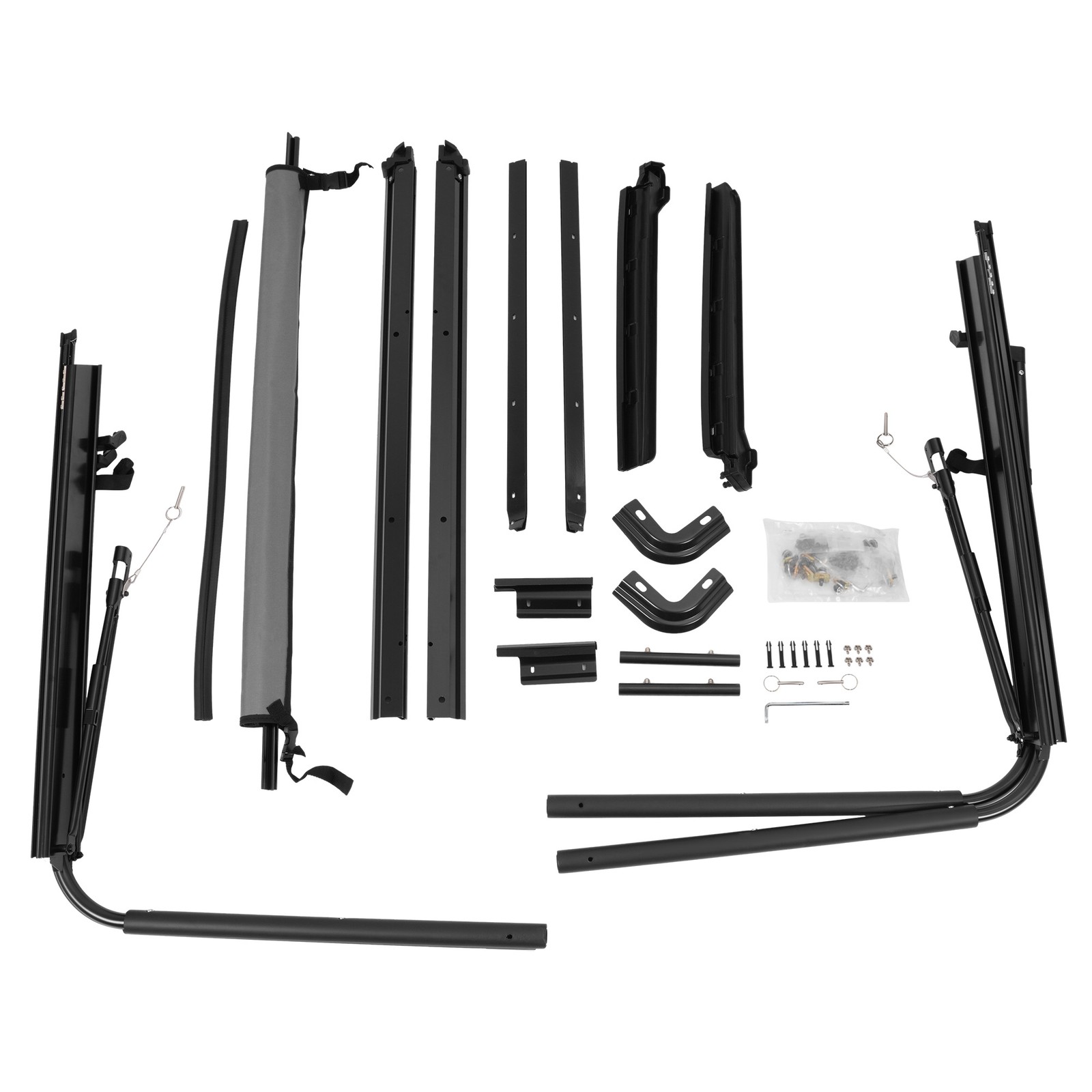 Complete Soft Top Hardware Frame Bow Kit For 1987-1995 Jeep Wrangler YJ