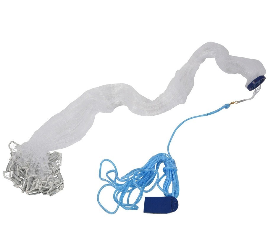 6FT Fishing Cast Net Bait Easy Throw Hand Cast Strong Nylon Mesh USA