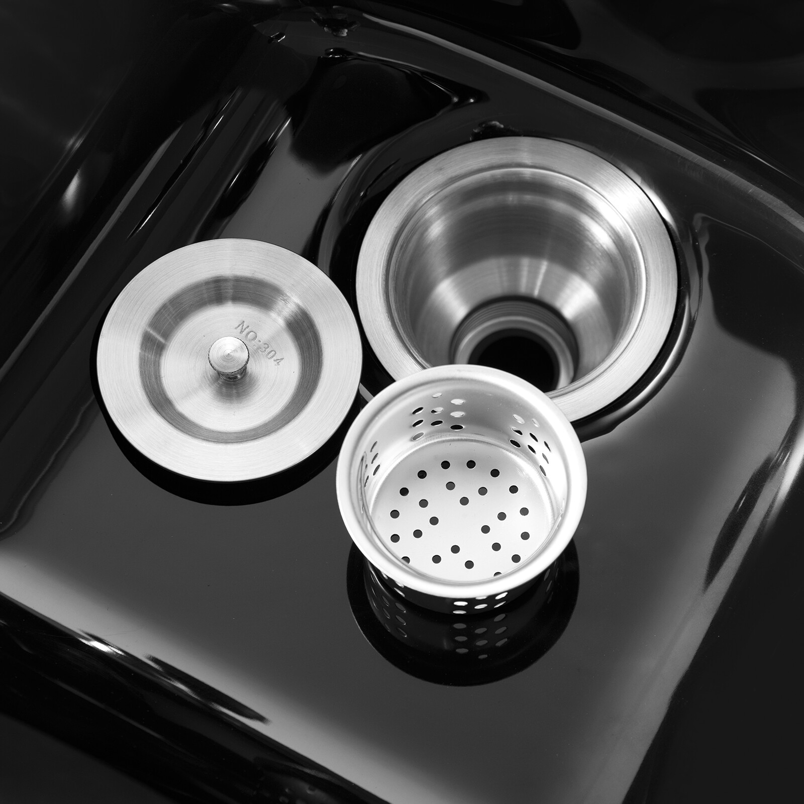 New Backwash Sink Station Shampoo Bowl Beauty Salon Spa Mirror+Drawer+USB+P Trap