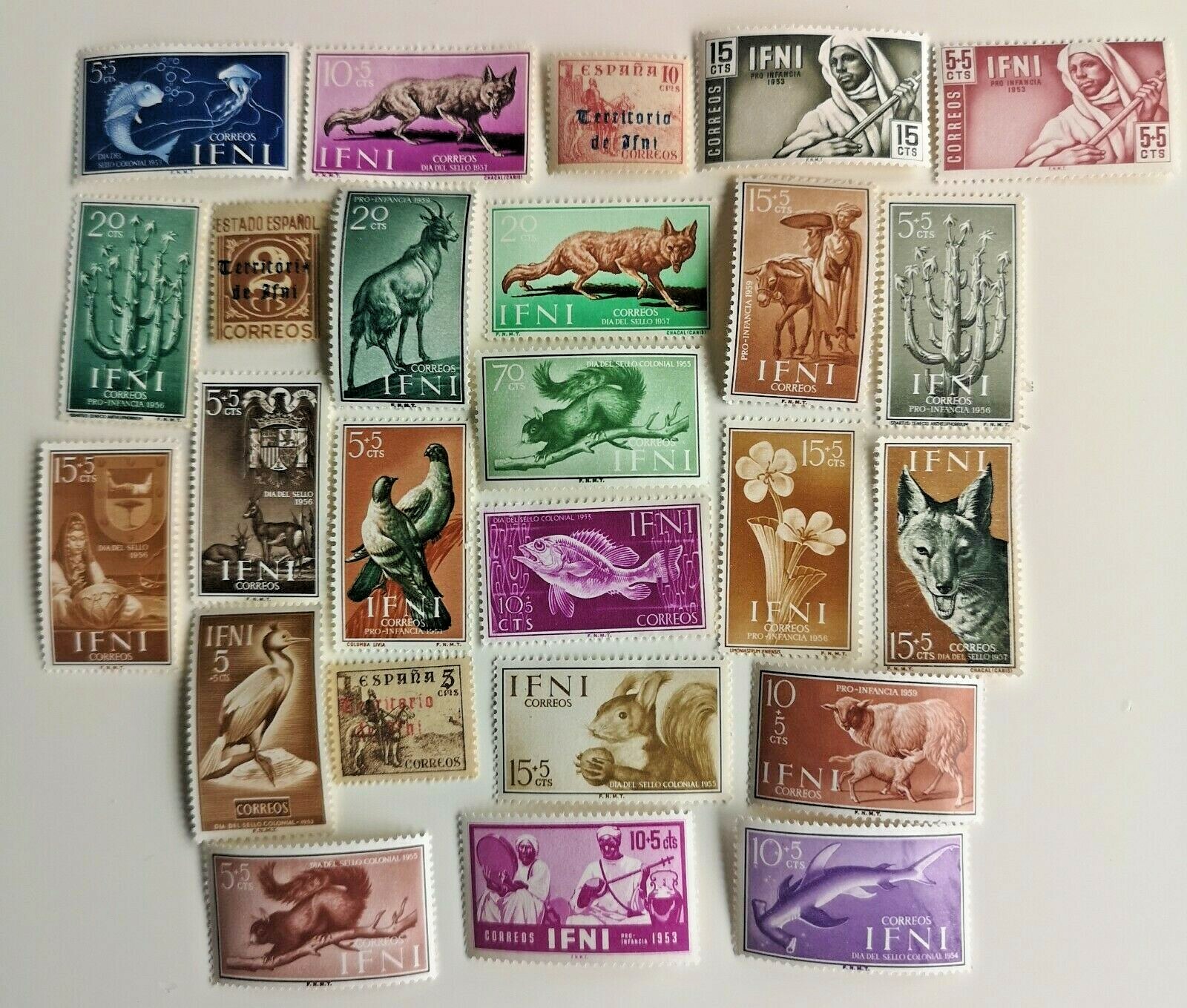 Ifni Stamps Collection - 25 to 100 Different Stamps