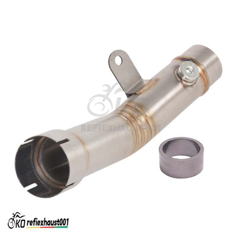 For Kawasaki Ninja ZX6R ZX636 2023-2025 Exhaust Mid Link Pipe Slip Stock Muffler