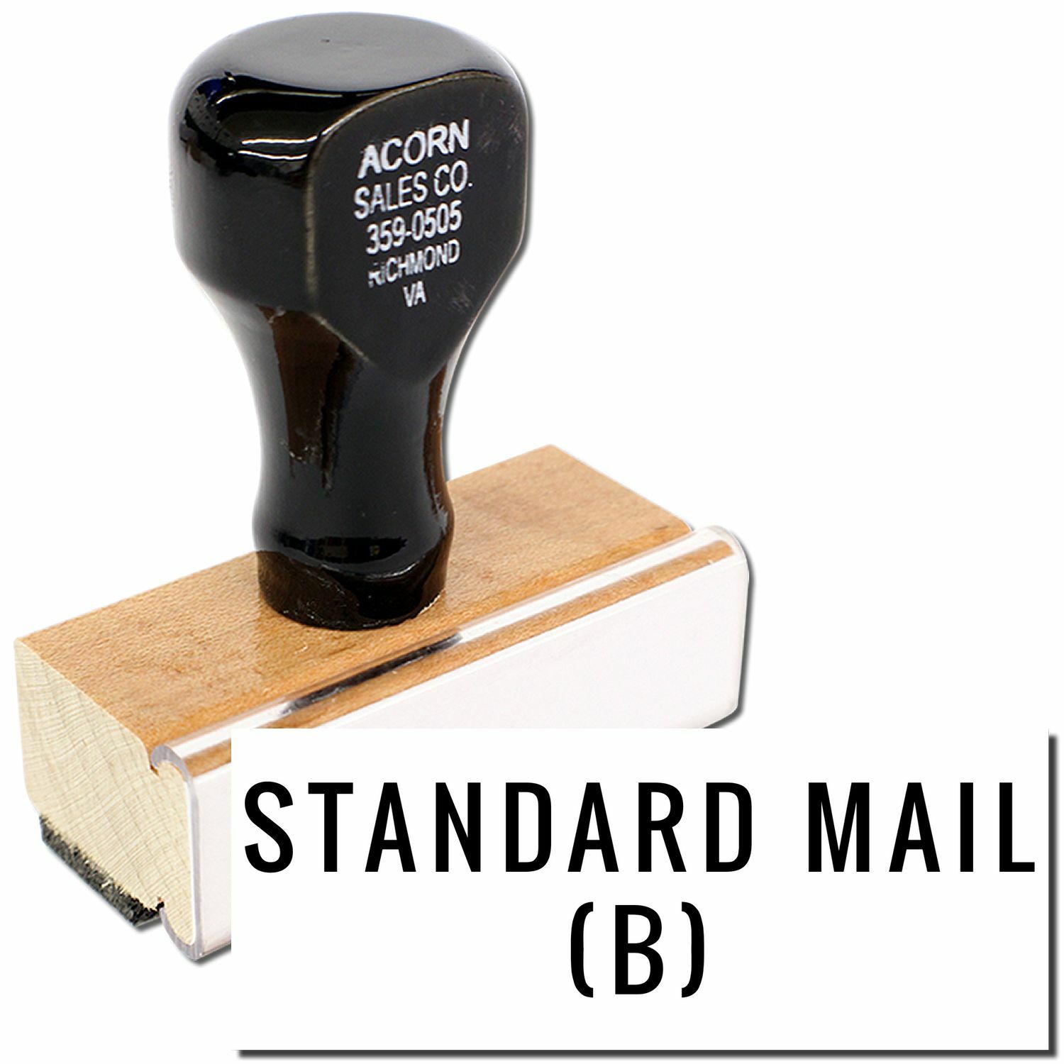 Standard Mail B Rubber Stamp Size 1/2" Tall x 1-1/2" Wide