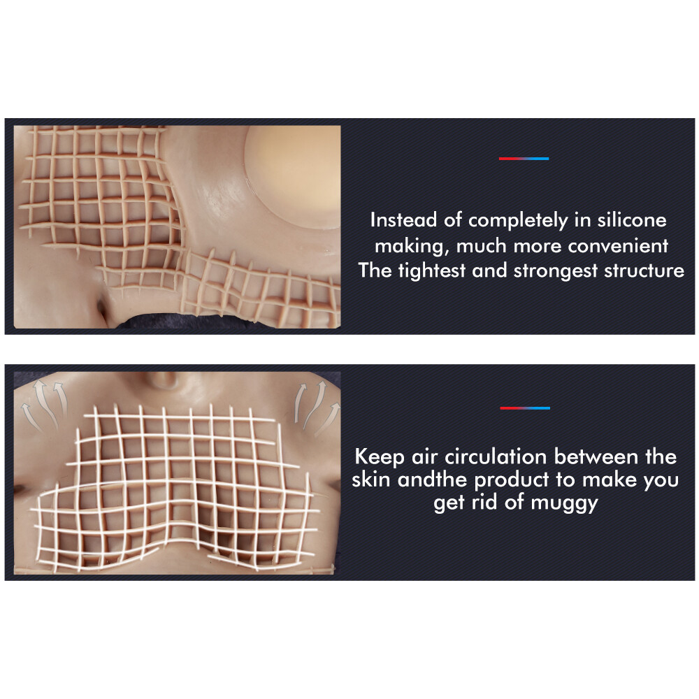 Smitizen Cosplay Costume Silicone Upper Body Suit Fat Beer Belly Fake Belly